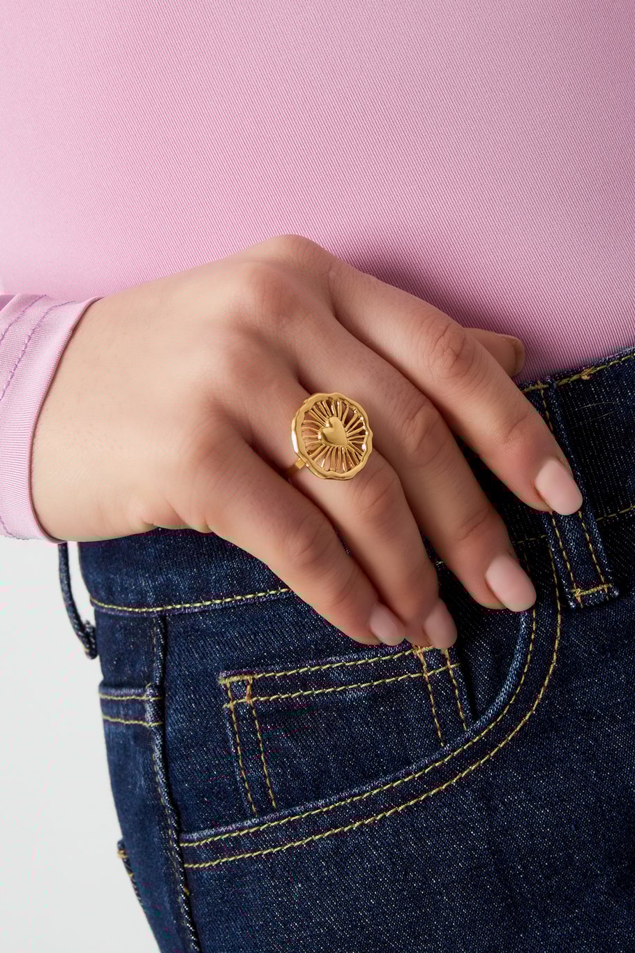 Love Loop Ring - Goldfarben Bild2